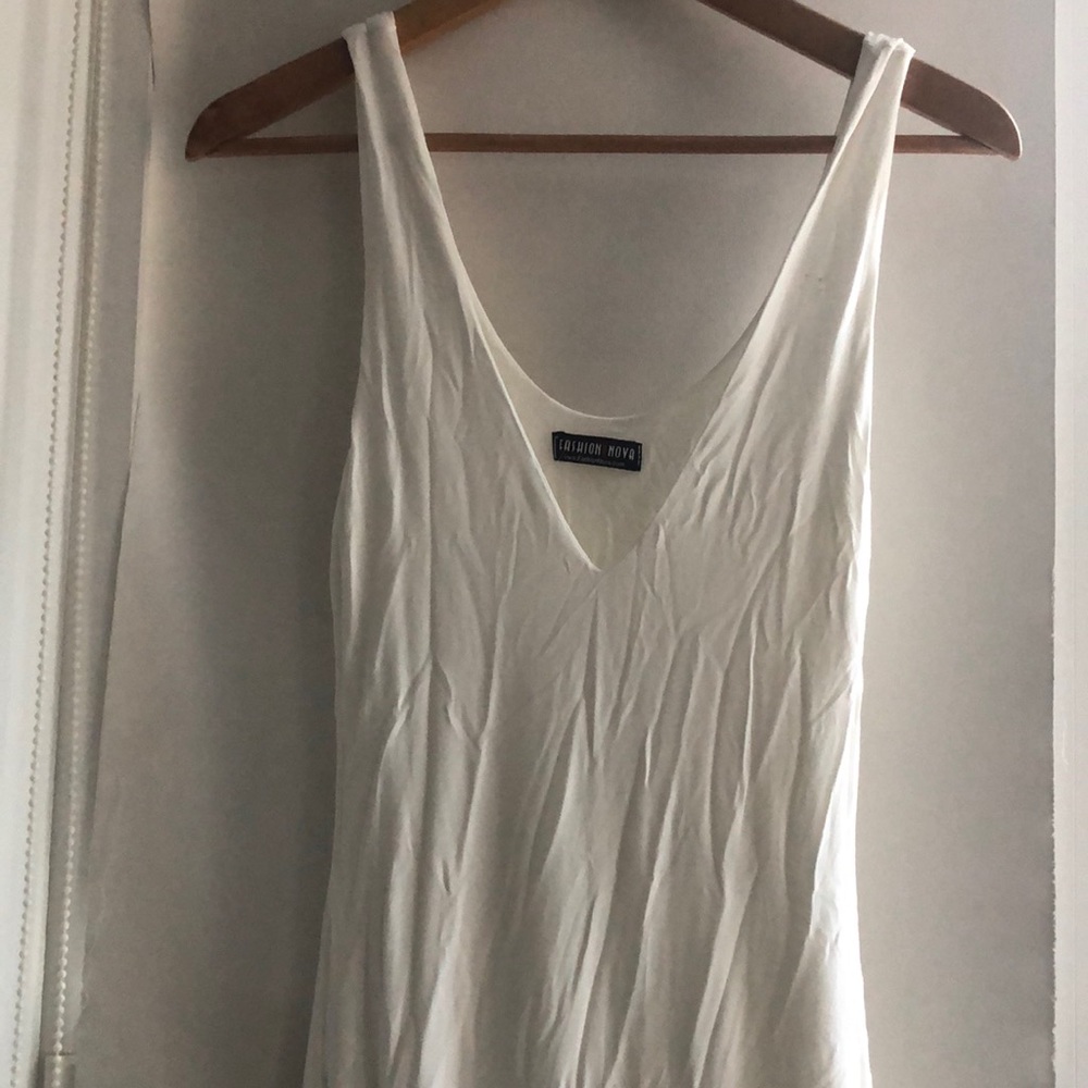 White Midi dress